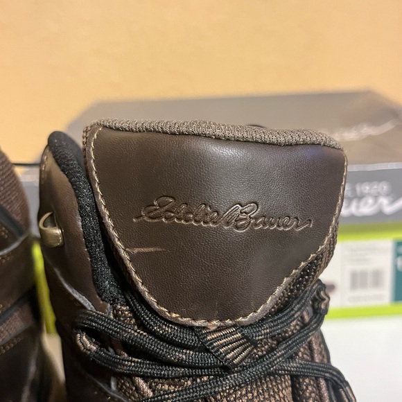 Eddie Bauer Men's Fairmont Hiking Boots Leather Waterproof - Brown Size 11 - Picture 8 of 11